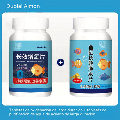 🐠🌿 Pastillas purificadoras de agua para acuario + pastillas oxigenadoras