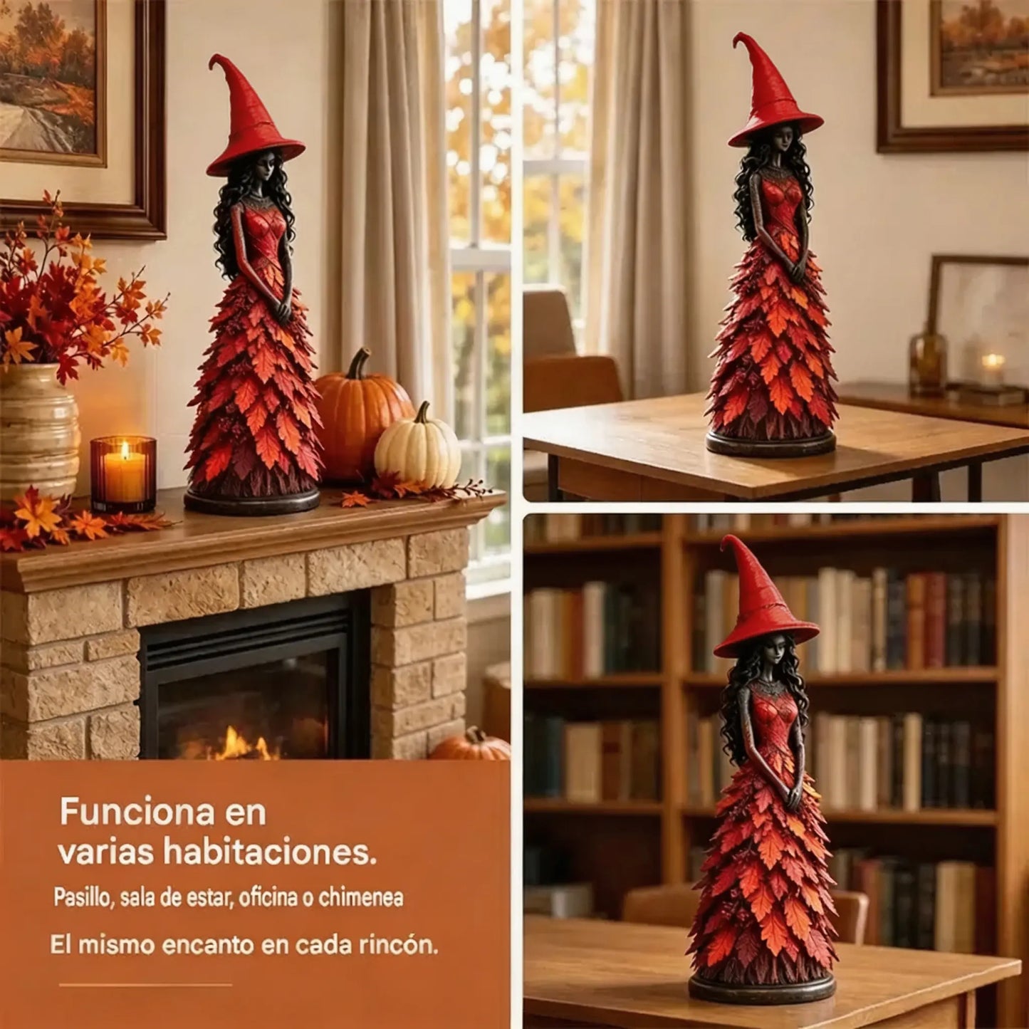 🧙‍♀️ Figura de bruja encantada de otoño
