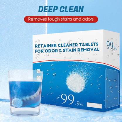 【4 cajas 40 piezas 28 euros】Pastillas limpiadoras para retenedores para eliminar olores y manchas