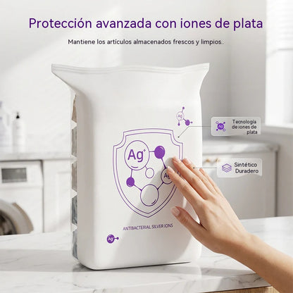 ⏰🔥¡50% DE DESCUENTO!🔥¡Más de 50.000 unidades vendidas! 🧳✨🧺 Libera espacio en tu armario al instante: bolsas de almacenamiento con sistema de presión y compresión