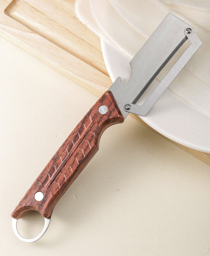 ✅Compra 1, llévate 1 gratis (dos artículos)🧅🔪 Pelador de cocina multifuncional 3 en 1: ¡Pela, pica verduras, corta carne y abre botellas! 🔥
