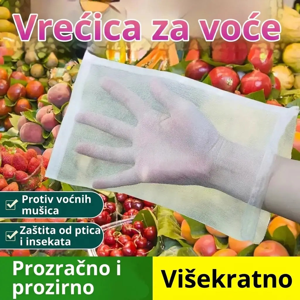 【50 komada】Mreža protiv insekata za voćne mušice, mreža za zaštitu drveća za ptice, vrtne mrežaste vrećice za zaštitu cvijeća, biljaka, voća, povrća