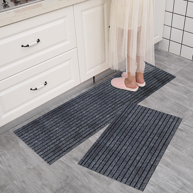 💥(40*60cm+40*120cm) Alfombrilla de cocina con rayas antideslizante que absorbe el agua y el aceite