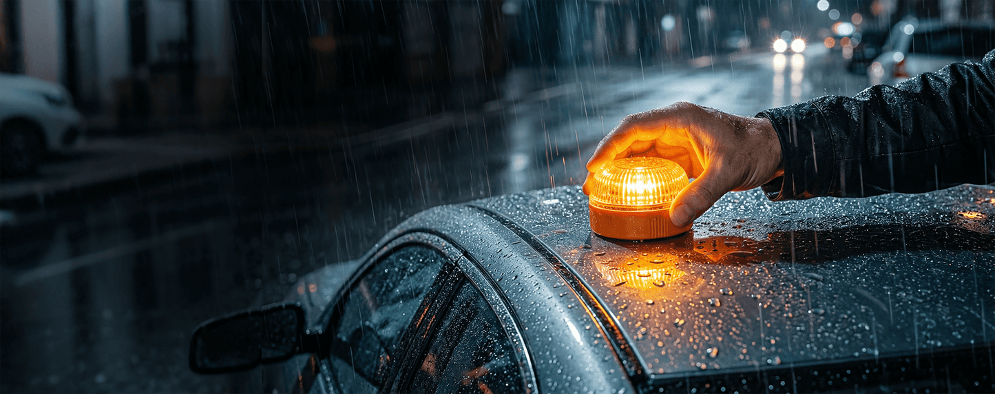 🚨 Luz de advertencia de emergencia LED magnética