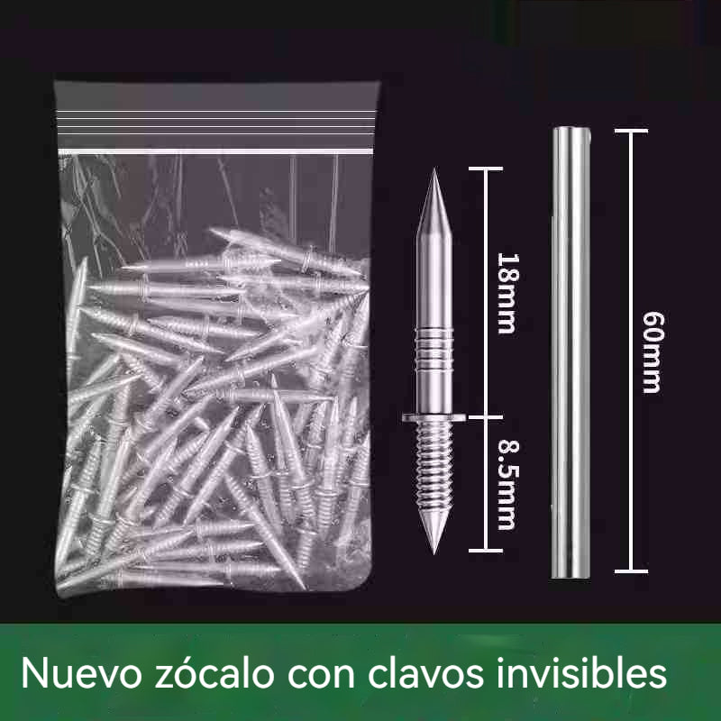 🚪【Compra 100 y llévate 100 gratis】Clavos de garra de doble cara sin marcas📌Diseñados para zócalos de madera maciza✅Instalación oculta📍Diseño de doble punta para evitar que se aflojen🔨Ultra para trabajos de carpintería
