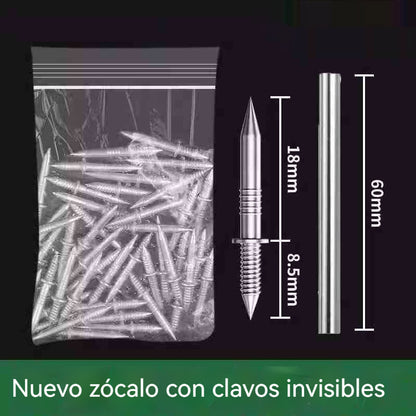 🚪【Compra 100 y llévate 100 gratis】Clavos de garra de doble cara sin marcas📌Diseñados para zócalos de madera maciza✅Instalación oculta📍Diseño de doble punta para evitar que se aflojen🔨Ultra para trabajos de carpintería