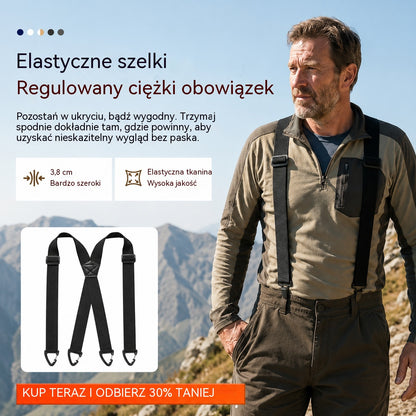 📢📢50% TANIEJ! 🧷Gorsety męskie z krzyżującym się tyłem i klipsami🧷