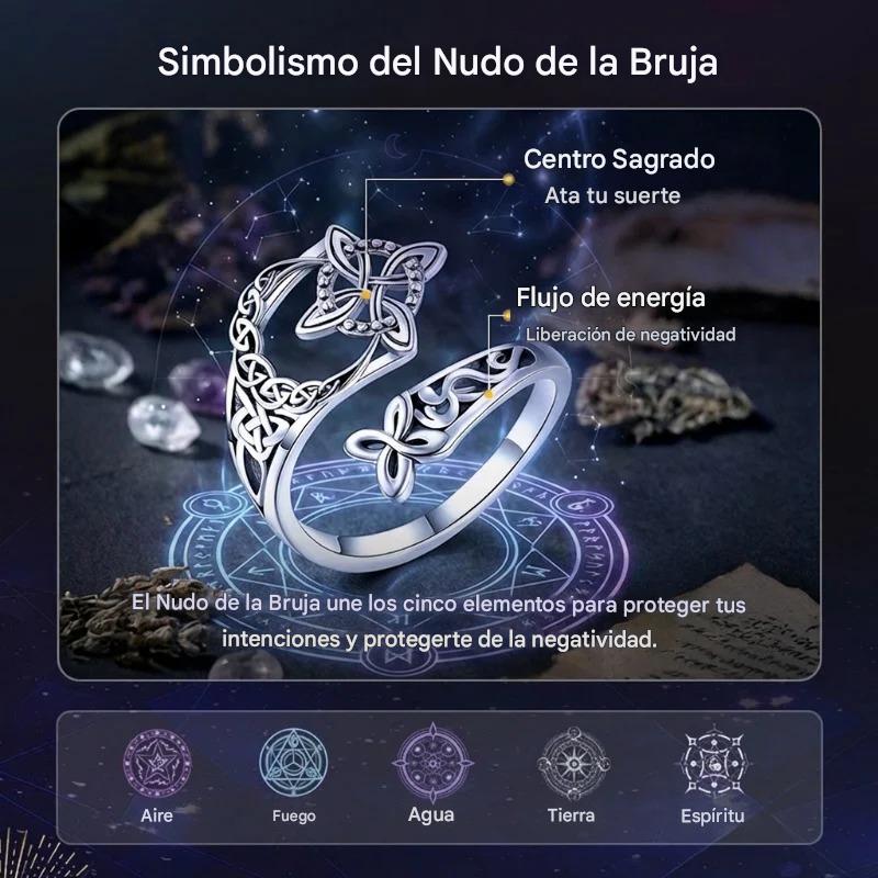 Anillo de nudo celta de plata S925 con compra 1 y llévate 1 gratis