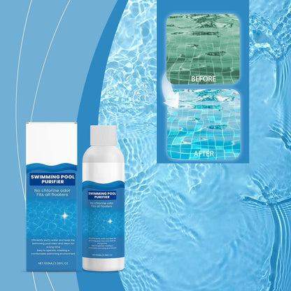 💧【3 piezas 32 euros】Líquido purificador para piscinas: ¡Agua cristalina, sin complicaciones! ✨ Dile adiós al agua verde y a los químicos agresivos: solo agua pura y fresca en cada baño. 🏊‍♂️💙