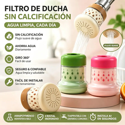 💦 Filtro de grifo sin salpicaduras -360° – Ahorra agua y lava mejor