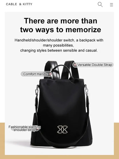 Bolso bandolera de tela Oxford ligero, multifuncional, de gran capacidad y antirrobo.