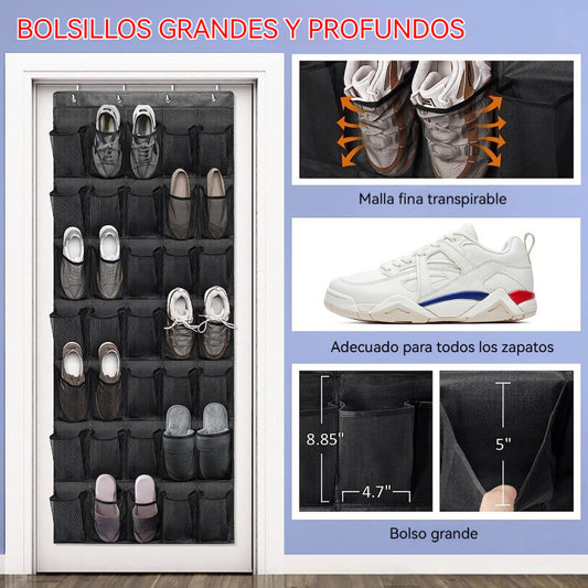 ✅Compra 1 y llévate 1 gratis💯Bolsa de almacenamiento colgante de malla multicapa con 28 compartimentos