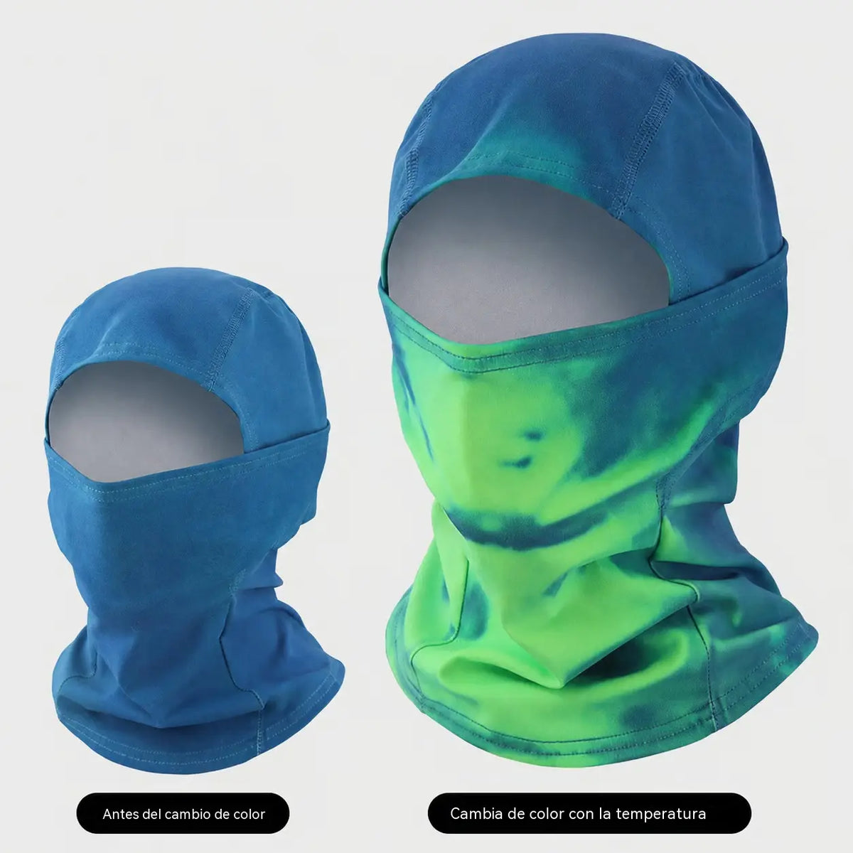 🌡️😎 Pasamontañas Termocrómico que Cambia de Color | Gorro Facial Original y Divertido para Exterior