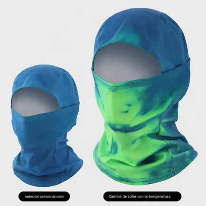 🌡️😎 Pasamontañas Termocrómico que Cambia de Color | Gorro Facial Original y Divertido para Exterior