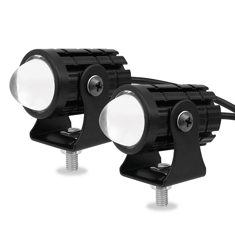 Foco LED bicolor para moto y coche – súper brillante, impermeable y 2x1 oferta