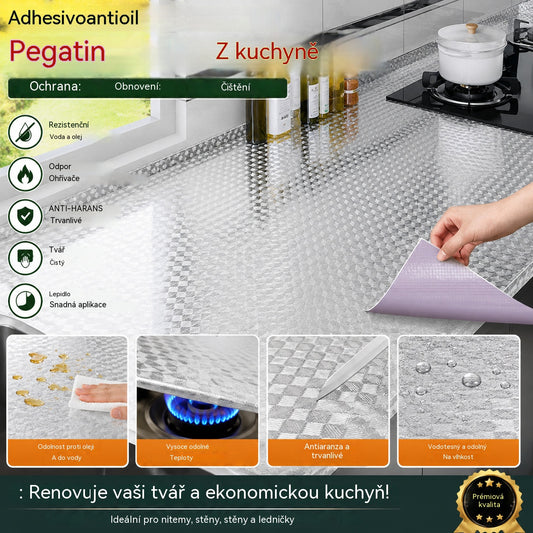 Lepidla do kuchyně: samolepky na zeď odolné vůči oleji, vodě, ohni a vysokým teplotám.