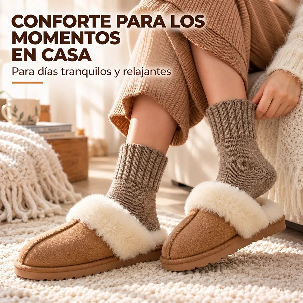 🧦🍂 Calcetines Cálidos para Mujer de Invierno | Calcetines Gruesos de Felpa con Forro Suave, Absorbentes y Combinables