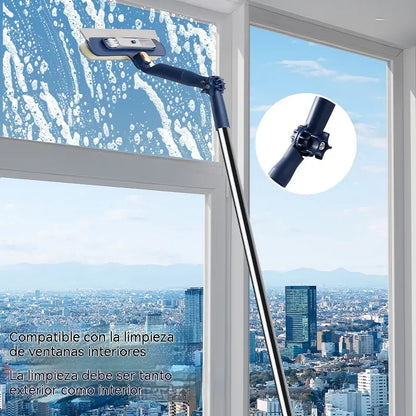 Pértiga especializada para la limpieza de ventanas en edificios de gran altura