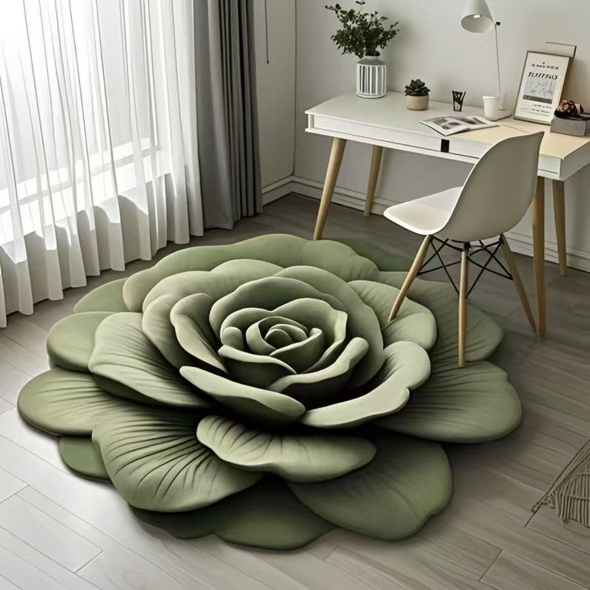 🌺 Elegante alfombra floral ✨Secado rápido, absorbente y antideslizante