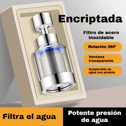 Aireador de filtro universal con interfaz de acero inoxidable