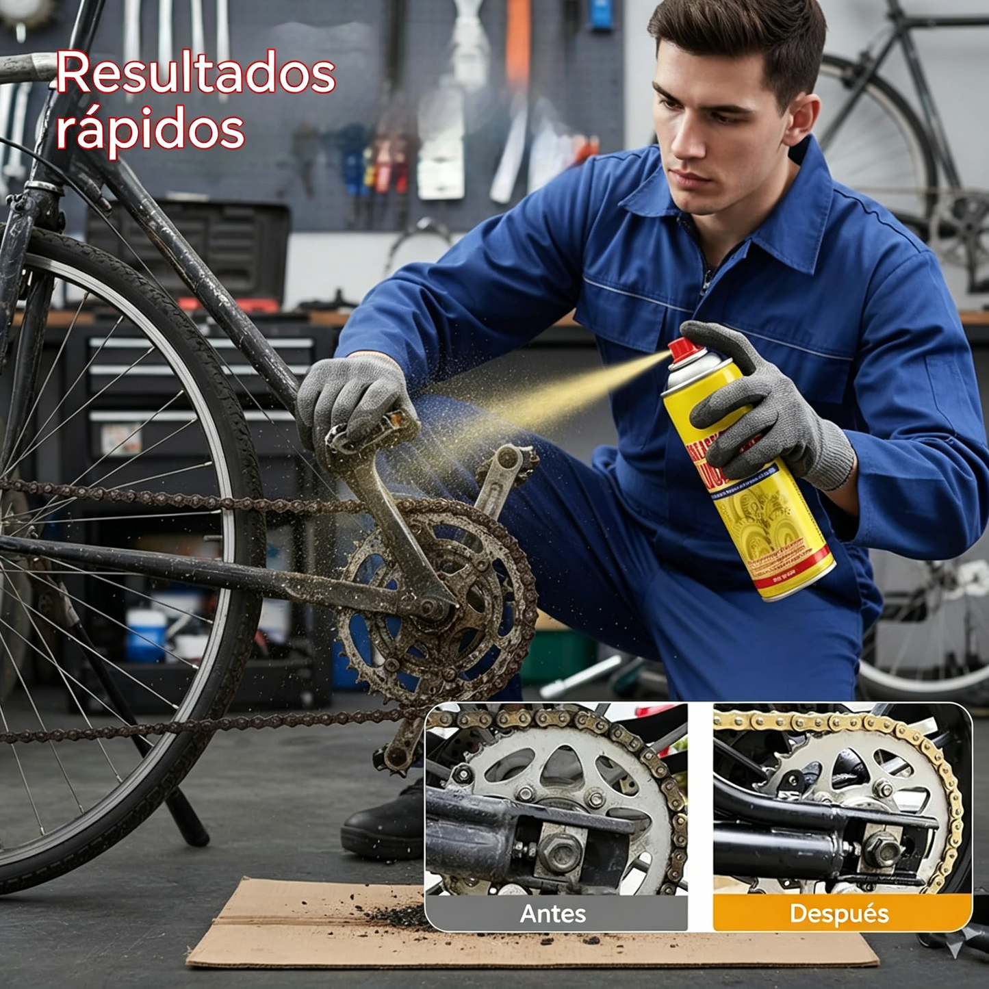 🔥【Paquete de 3 botellas】⚙️Eliminador de óxido/Spray eliminador de óxido
