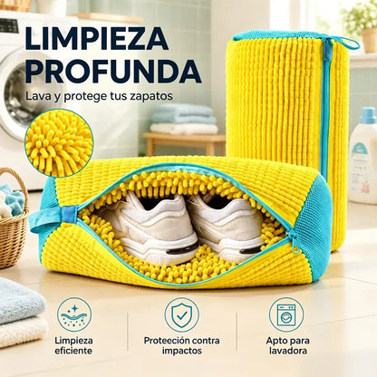 🔥Compra 1 y llévate 1 gratis🔥Bolsa Lavadora para Zapatillas de Chenilla | Protector de Zapatos para Lavado a Máquina | Limpieza Fácil sin Dañar tus Calzados
