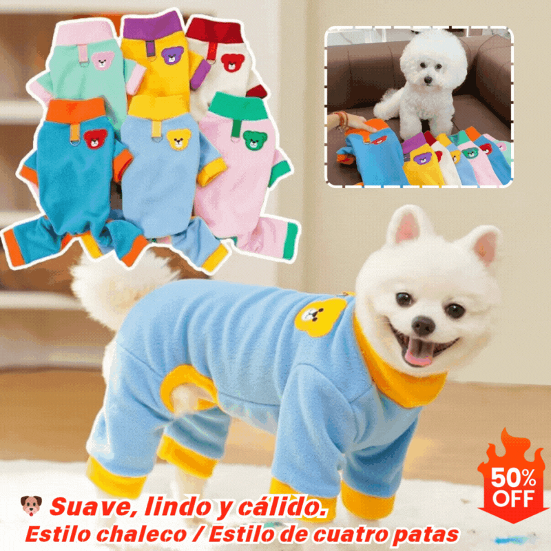 Chaquetas suaves, lindas y cálidas para perros y gatos, disponibles en dos estilos.