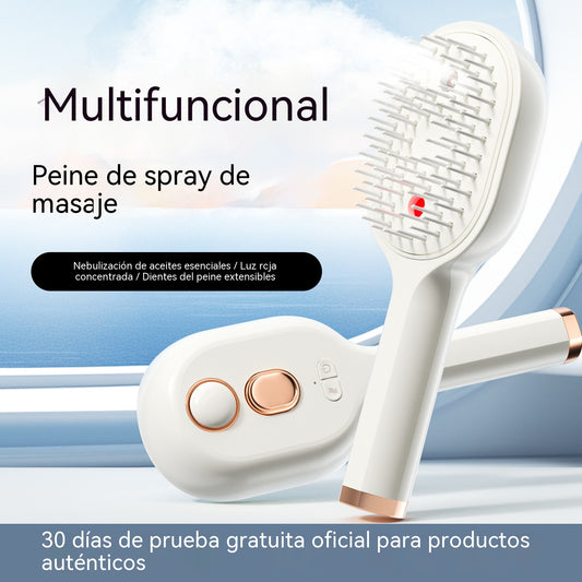 💖💨Un peine con función de pulverización de un solo botón para evitar eficazmente que el cabello se enrede.