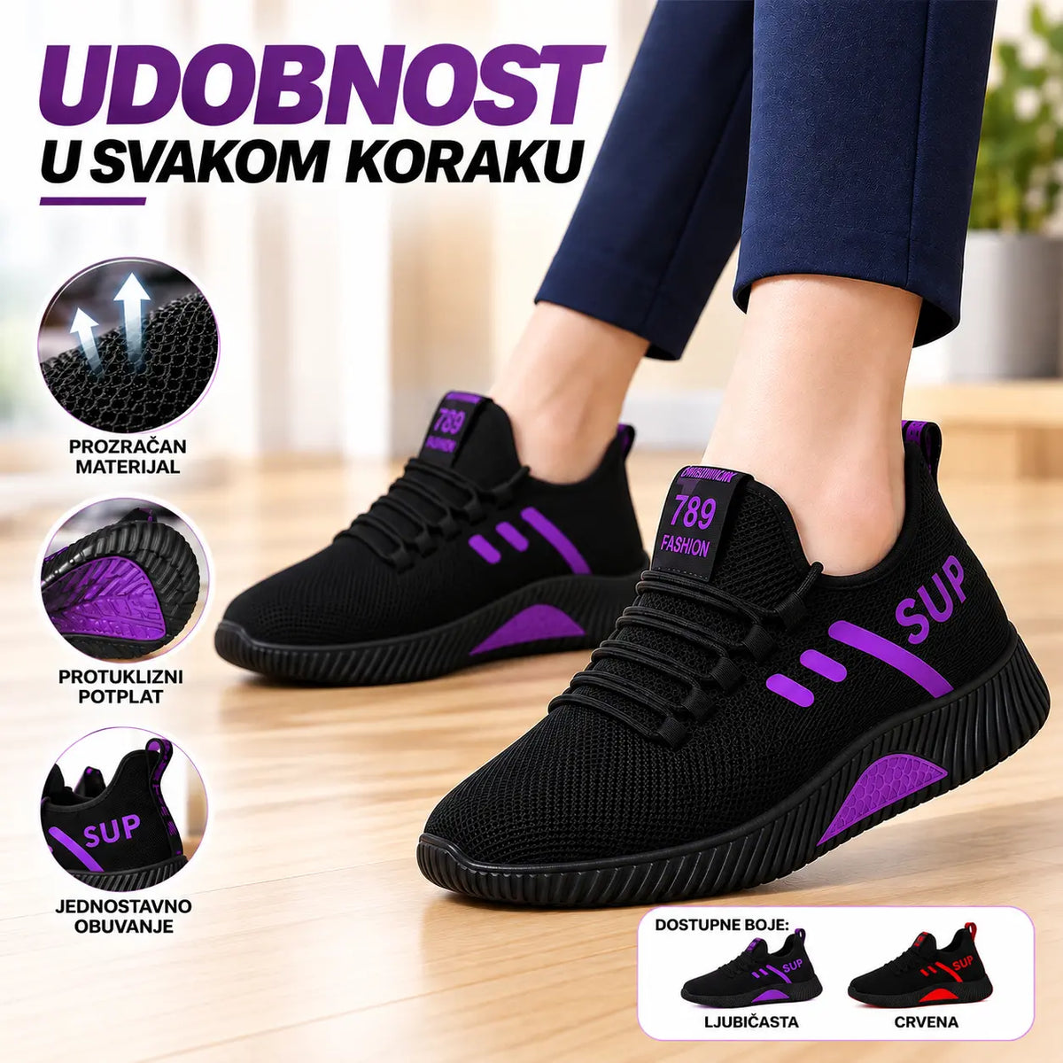 ✨【35-40】Prozračne sportske tenisice s mekanim potplatom – dizajnirane za odlične performanse u različitim temperaturnim uvjetima i godišnjim dobima.