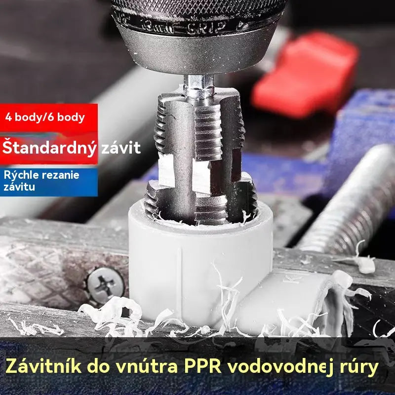 Vnútorný závitový kohútik na PPR rúry, rozširovanie vnútorných a vonkajších závitových otvorov, rýchle a presné pripojenie, vrták na rezanie závitov na PPR rúry.