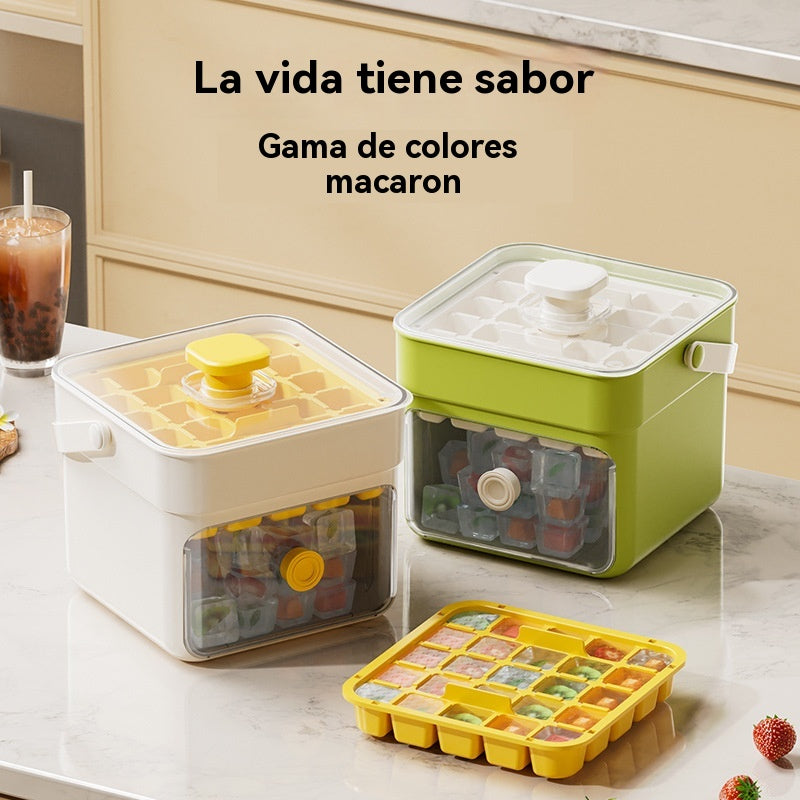 ❄️【50% de descuento】Máquina de hielo portátil | Incluye pala para hielo – Hace hielo en segundos(Prepara 50 cubitos de hielo a la vez)