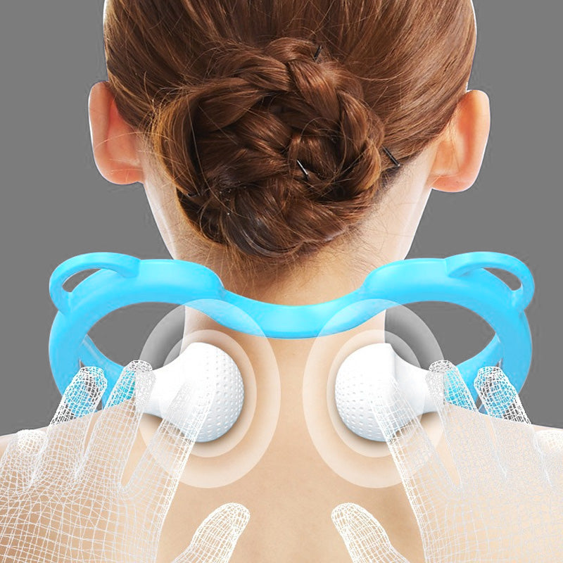 Clip de masaje manual de la columna cervical para aliviar el dolor