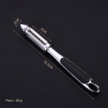 【Compra 1 y llévate 1 gratis】Pelador multifuncional 5 en 1 de acero inoxidable para uso en la cocina.