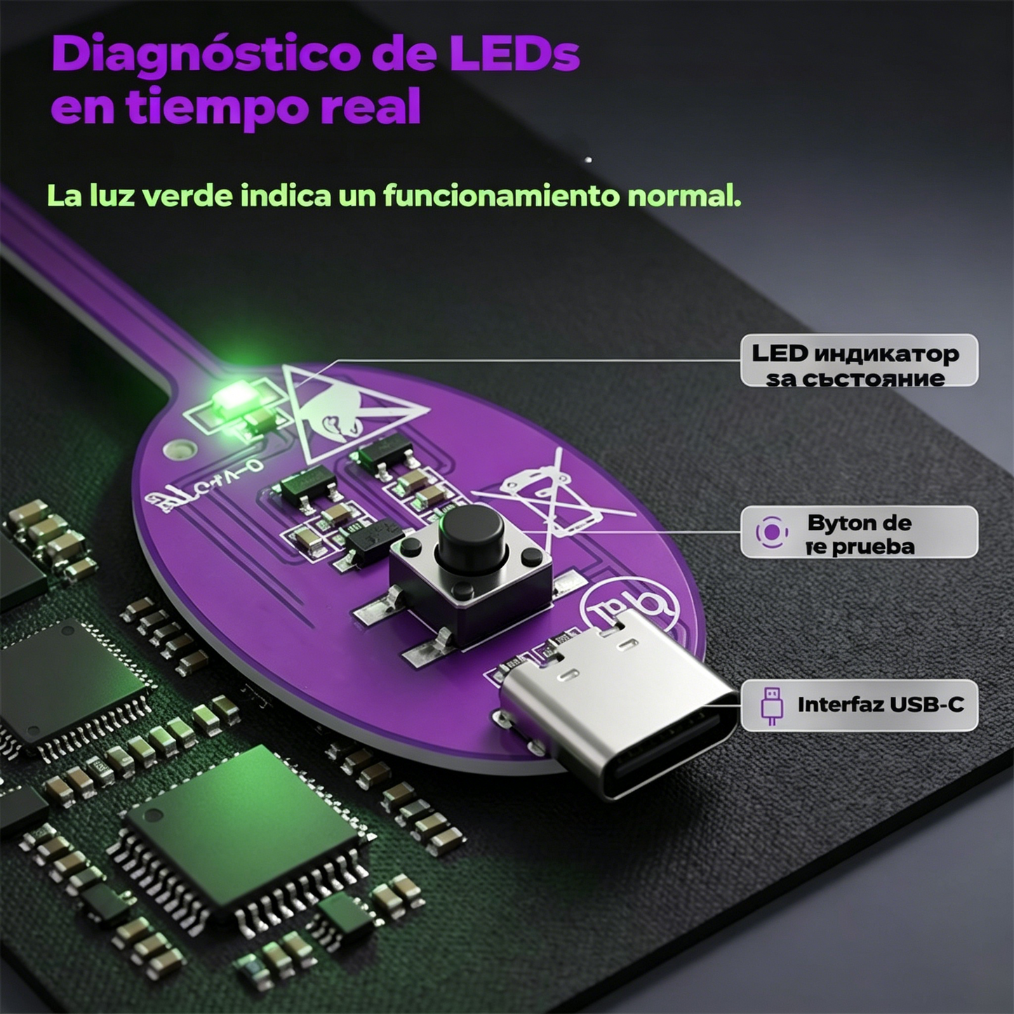 🔥【2 unidades por 23 euros】【Nueva mejora】Detector de fallos de placa base de alta precisión con inductor: se utiliza para localizar y detectar fallos electromagnéticos en teléfonos móviles.