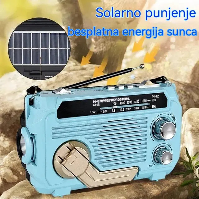 🔥🏕️Prijenosna višenamjenska AM radio svjetiljka