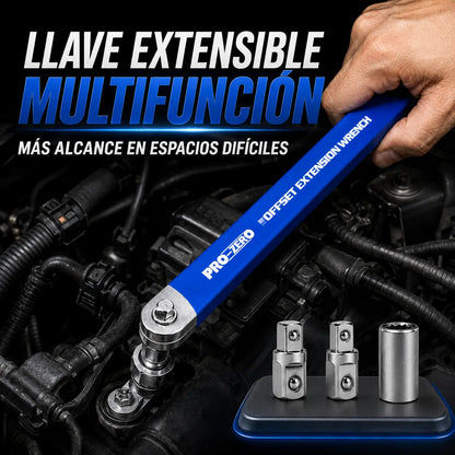 【Juego de 5 piezas】 Llave extensible multifunción ajustable — doble cara, ahorra esfuerzo y llega a espacios difíciles