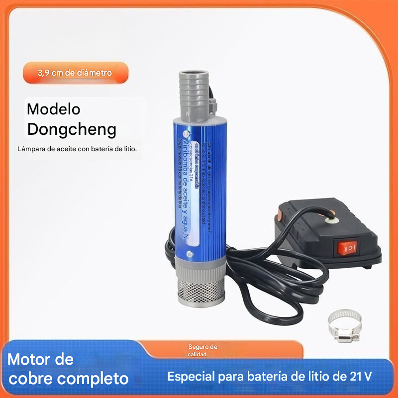 【Bomba de aceite eléctrica】Nueva bomba de aceite con batería de litio Denaqi, 21 V, bomba de aceite y agua de doble uso, batería de litio