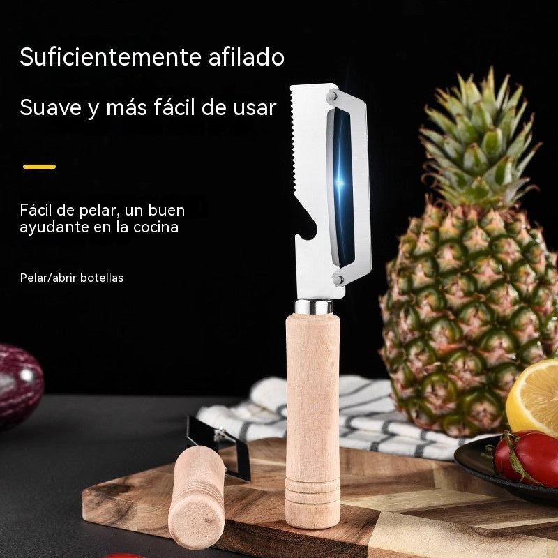 ✅Compra 1 y llévate 1 gratis (2 artículos) 🧅🔪 Pelador de cocina multifuncional: ¡Pela, corta verduras, abre botellas! 🔥