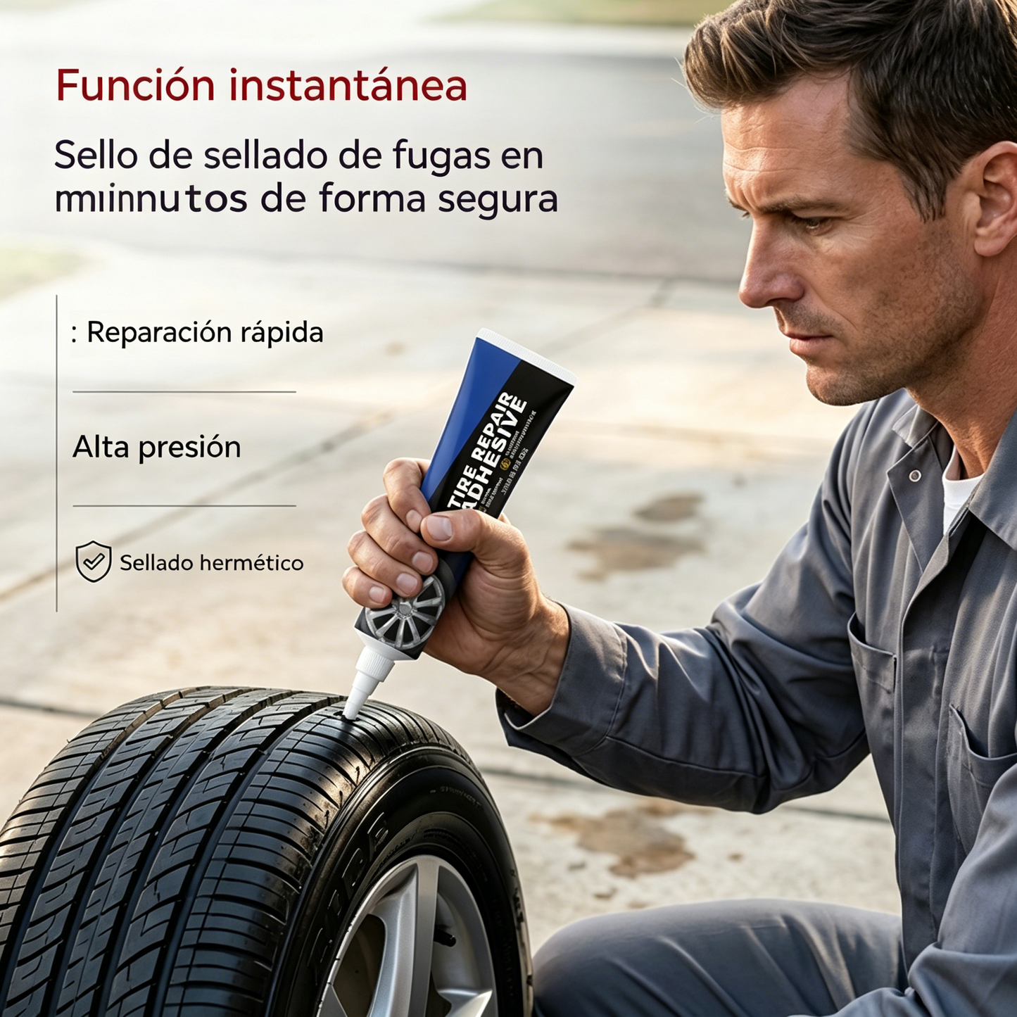 🔥【Compra 1 y llévate 1 gratis】✨Kit de pegamento para reparación de neumáticos: secado rápido, fuerte adherencia, pago contra entrega.