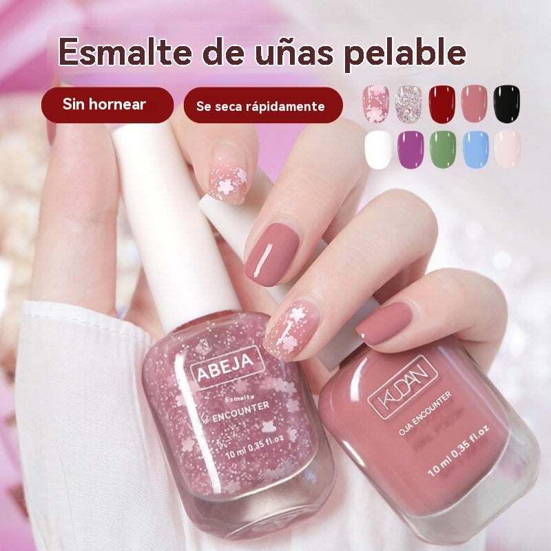 🔥✨【Oferta por tiempo limitado, 50% de descuento】💅🌈Esmalte de uñas removible, de secado rápido y sin horno
