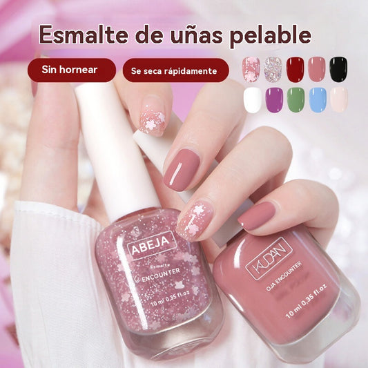 🔥✨【Oferta por tiempo limitado, 50% de descuento】💅🌈Esmalte de uñas removible, de secado rápido y sin horno