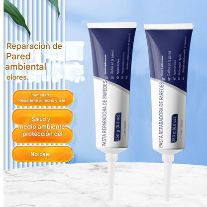【Paquete de 2, incluye herramientas】👨‍🔧 Pasta reparadora de paredes, utilizada para reparar grietas y agujeros.