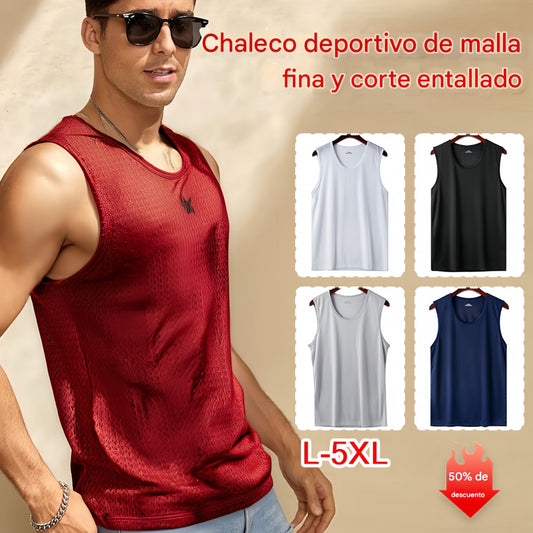 🔥【Compra 1 y llévate 1 gratis】【L-5XL】Camiseta casual de hombre de secado rápido Ice Silk, nueva colección 2026