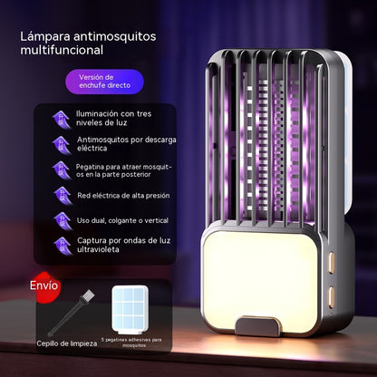 Lámpara eléctrica antimosquitos 3 en 1 con luz nocturna