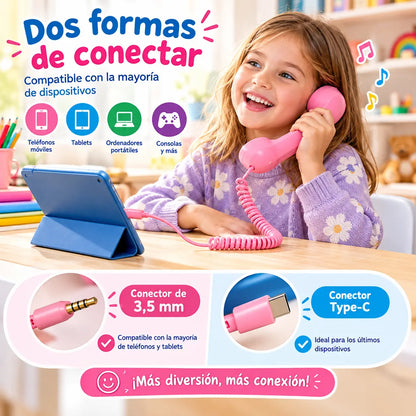 💥 Oferta de Navidad: 50% de descuento 📞 Auricular de teléfono retro vintage ✨ ¡El regalo de Navidad más original! 🎄