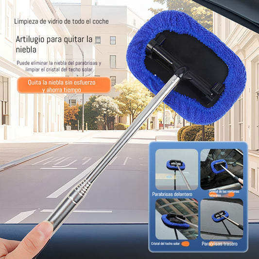 🥰【Juego de 6 piezas】Solo 24 euros🚗Cepillo telescópico multifuncional para la limpieza del coche