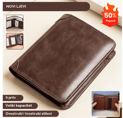 👝✨ Novi muški novčanik od prave kože sa zaštitom od krađe