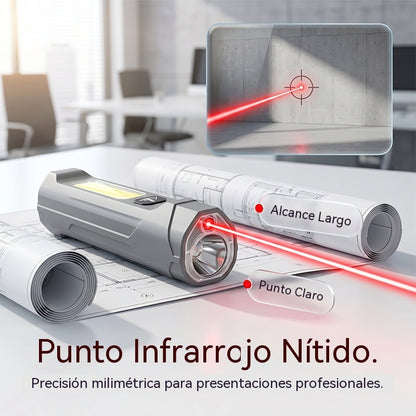 Linterna láser infrarroja con base magnética COB