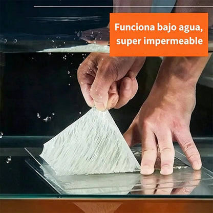 ✨【0,5 mm de espesor, 5 cm x 10 m】Solo 26 euros🛡️ 💧Reparación de bajantes de techo con cinta de sellado impermeable de papel de aluminio.