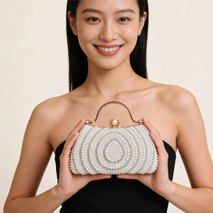 🔥【Novedad】 Nuevo bolso de mano de alta gama para mujer con bordado de perlas